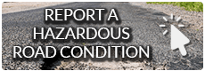 Button for Submitting a Hazardous Road Condition in Clark County